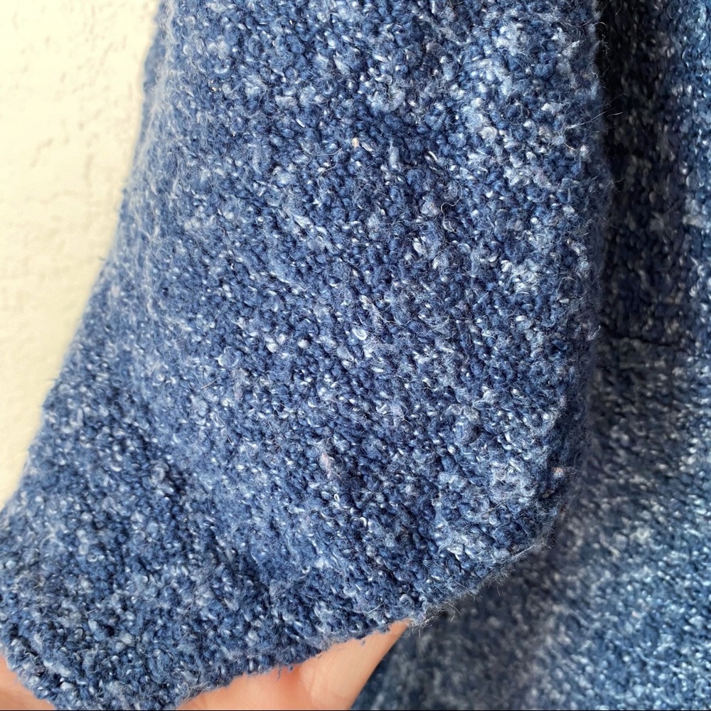 Pure Jill Blue Marled Knit Boxy Fit Pullover Sweater - Picture 6 of 8